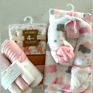 NEW Baby blanket and towels| New| baby blanket| baby towels| baby girl